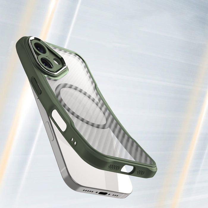 Leading Series MagSafe Silicone Case for iPhone 16 - Green