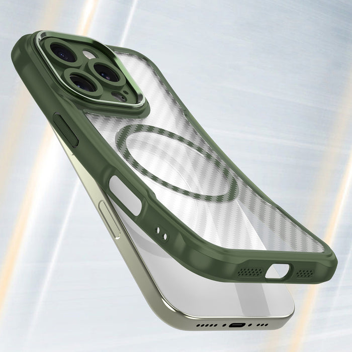 Leading Series MagSafe Silicone Case for iPhone 16 Pro - Green
