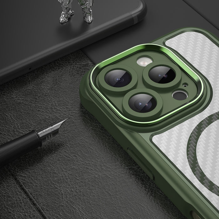 Leading Series MagSafe Silicone Case for iPhone 16 Pro - Green