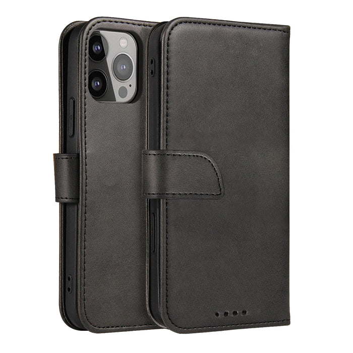 Magnet Case with Flip for Samsung Galaxy S25 - Black