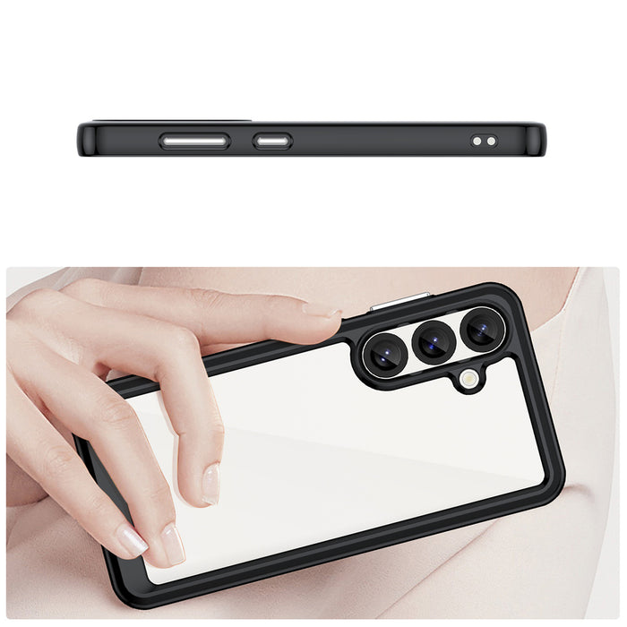 Outer Space Case with Gel Frame for Samsung Galaxy S25 - Black