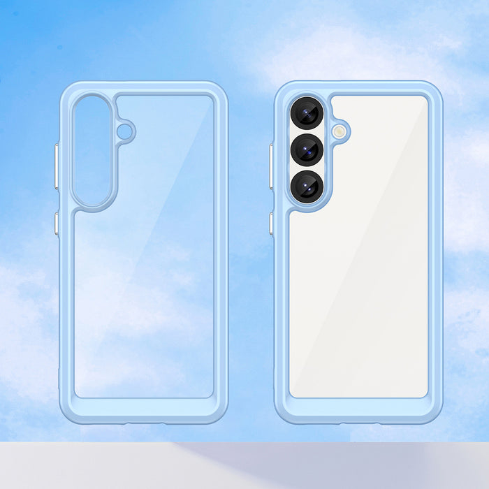 Outer Space Case with Gel Frame for Samsung Galaxy S25 - Blue