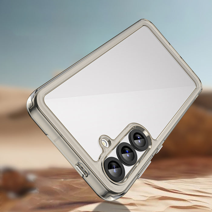 Outer Space Case with Gel Frame for Samsung Galaxy S25+ - Clear Black