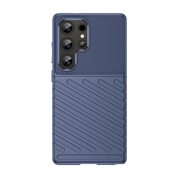 Thunder Case Samsung Galaxy S25 Ultra Silicone Armored Case - Blue