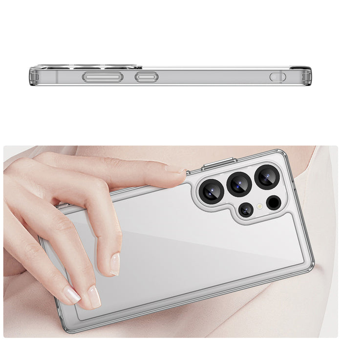 Outer Space Case Silicone Case with Gel Frame for Samsung Galaxy S25 Ultra - Transparent