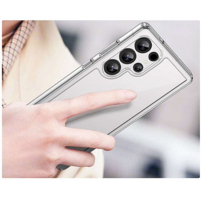 Outer Space Case Silicone Case with Gel Frame for Samsung Galaxy S25 Ultra - Transparent