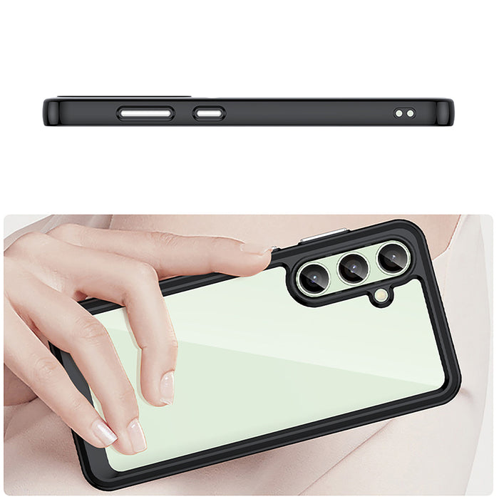 Outer Space Case with Gel Frame for Samsung Galaxy S24 FE - Black