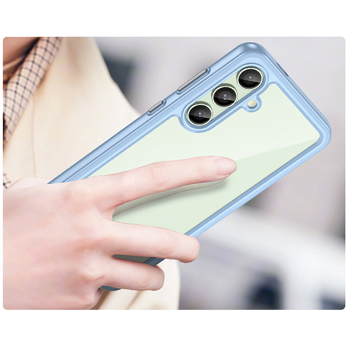 Outer Space Case with Gel Frame for Samsung Galaxy S24 FE - Blue