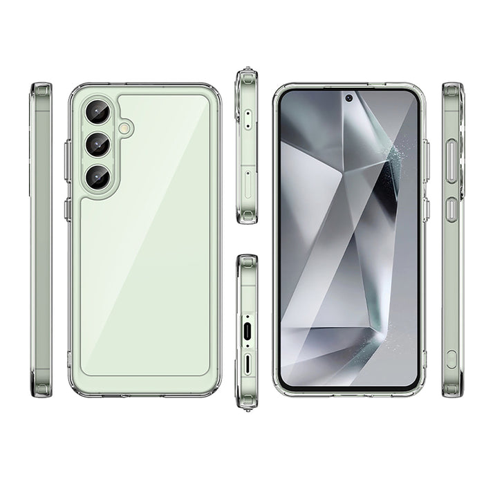 Outer Space Case with Gel Frame for Samsung Galaxy S24 FE - Transparent