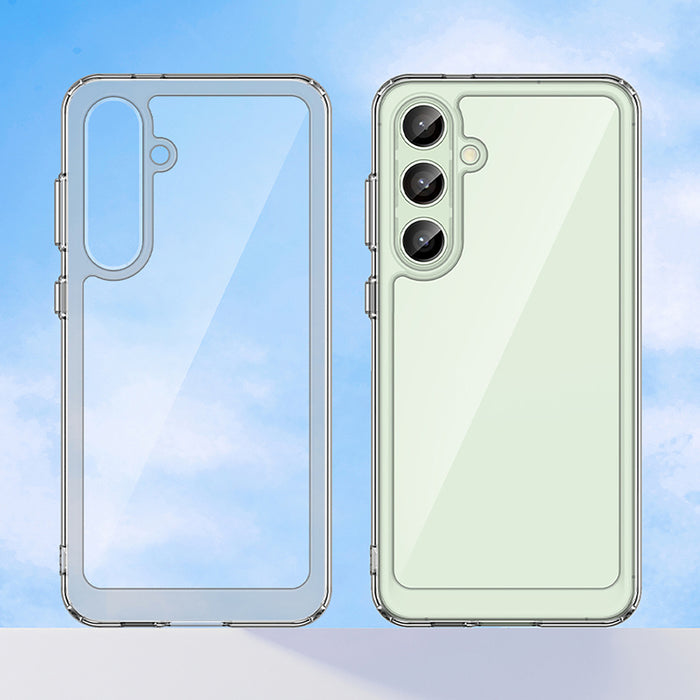 Outer Space Case with Gel Frame for Samsung Galaxy S24 FE - Transparent