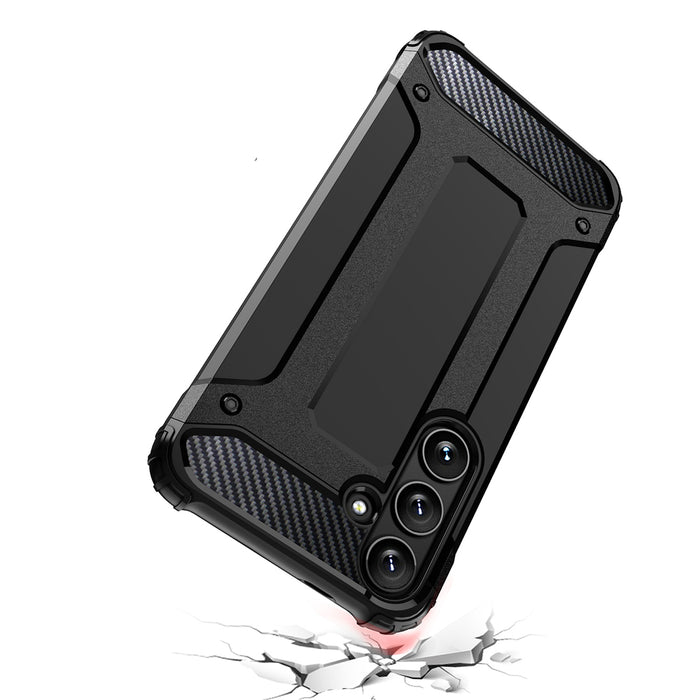 Hybrid Armor Case for Samsung Galaxy A16 / A16 5G Armored Hybrid Case - Black