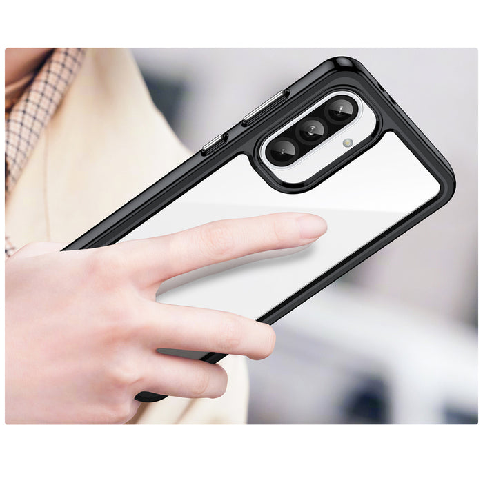 Outer Space Case for Samsung Galaxy A26 Cover with Flexible Frame - Black