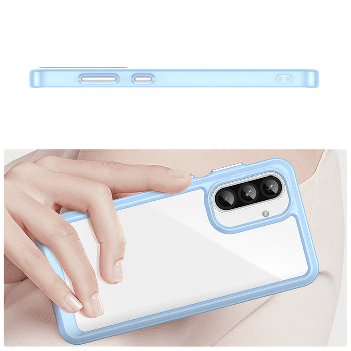 Outer Space Case for Samsung Galaxy A26 Cover with Flexible Frame - Blue