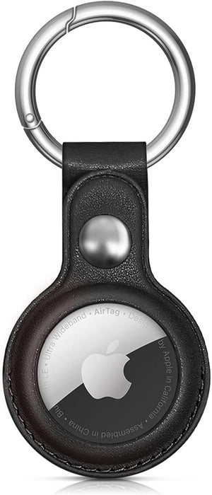 Apple AirTag PU Leather Case - Black, Brown, Red, Blue - 4 pieces