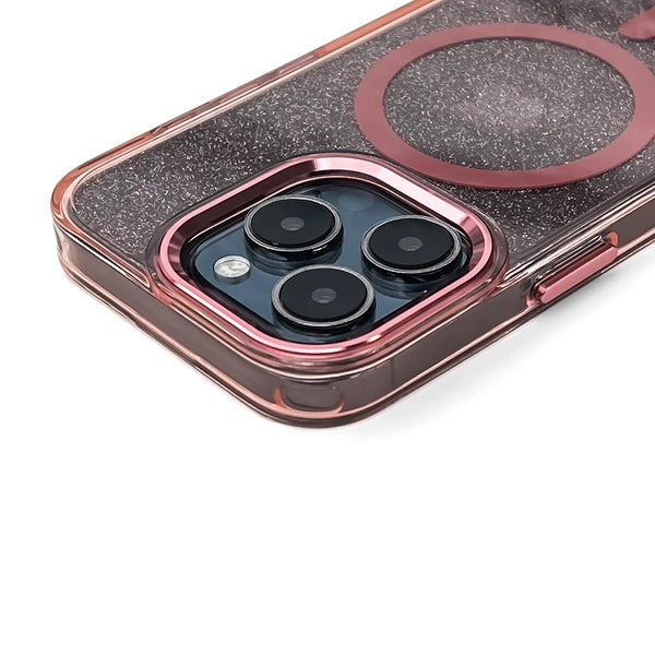Glitter Case with MagSafe for Samsung Galaxy S25 Edge - Pink