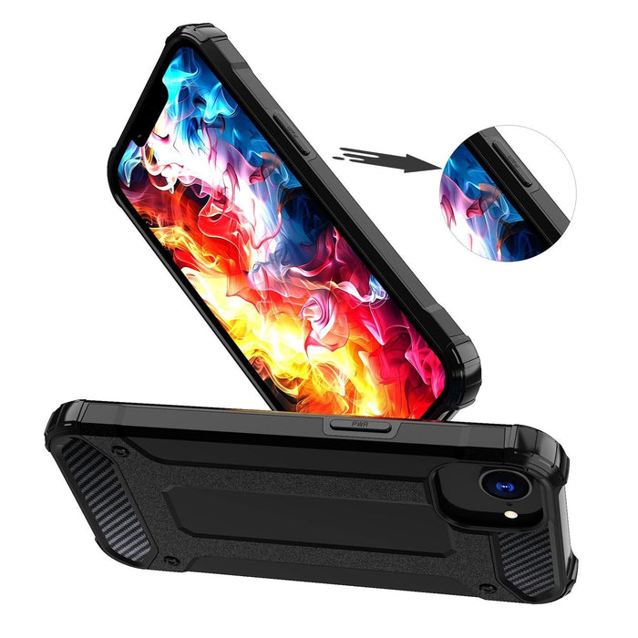 Hybrid Armor Case for iPhone 16e - Black