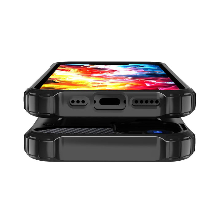 Hybrid Armor case for iPhone 16e / 17e - black