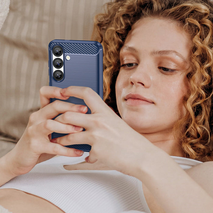 Carbon Case for iPhone 16e / 17e - Blue