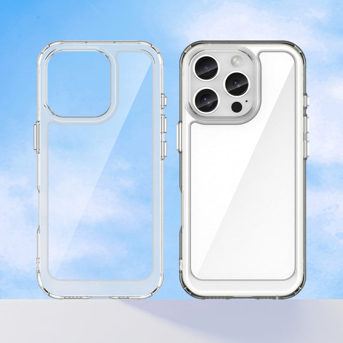 Outer Space Case for iPhone 16e / 17e Cover with Flexible Frame - Transparent