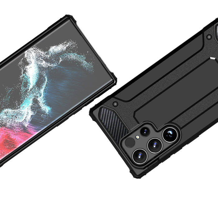 Hybrid Armor Case for Xiaomi Redmi 14C - Black
