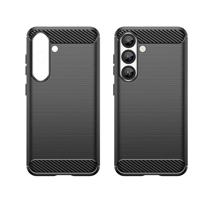 Carbon Case Flexible Silicone for Xiaomi Poco X7 - Black