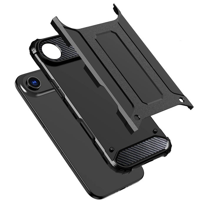 Hybrid Armor Case for iPhone 17 Air - Black