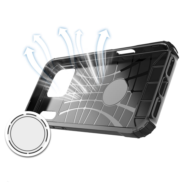 Hybrid Armor Case for iPhone 17 Pro - Black