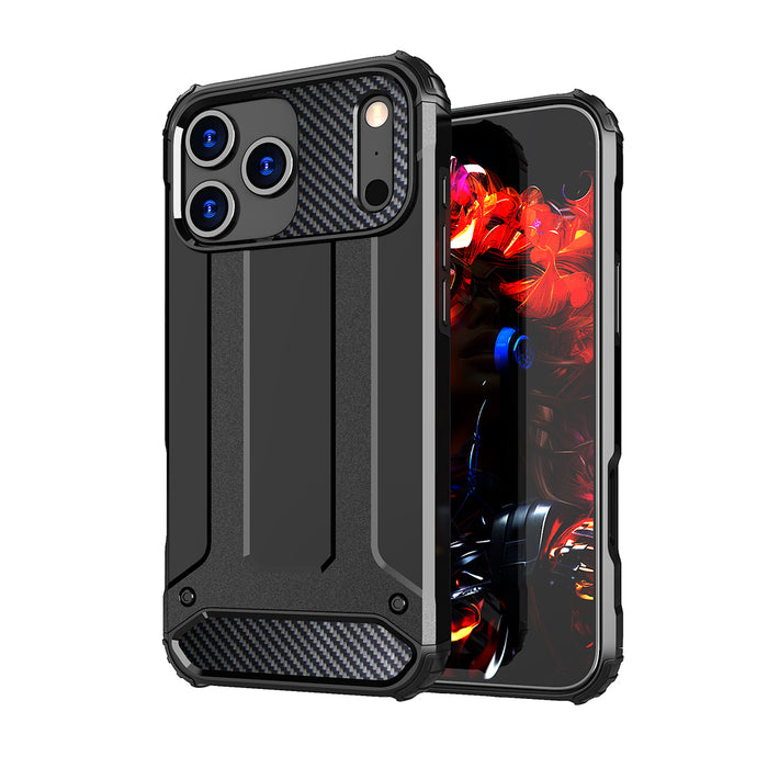 Hybrid Armor Case for iPhone 17 Pro Max - Black