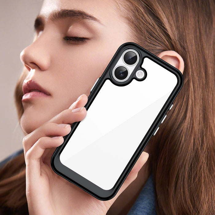Outer Space iPhone 17 Case - Black Transparent