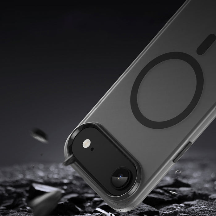 Magnetic Abrasive iPhone 17 Air Case Compatible with MagSafe - Matte Black