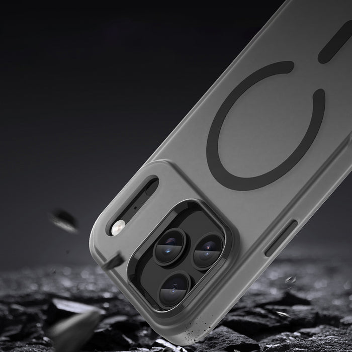 Magnetic Abrasive iPhone 17 Pro Case Compatible with MagSafe - Matte Black