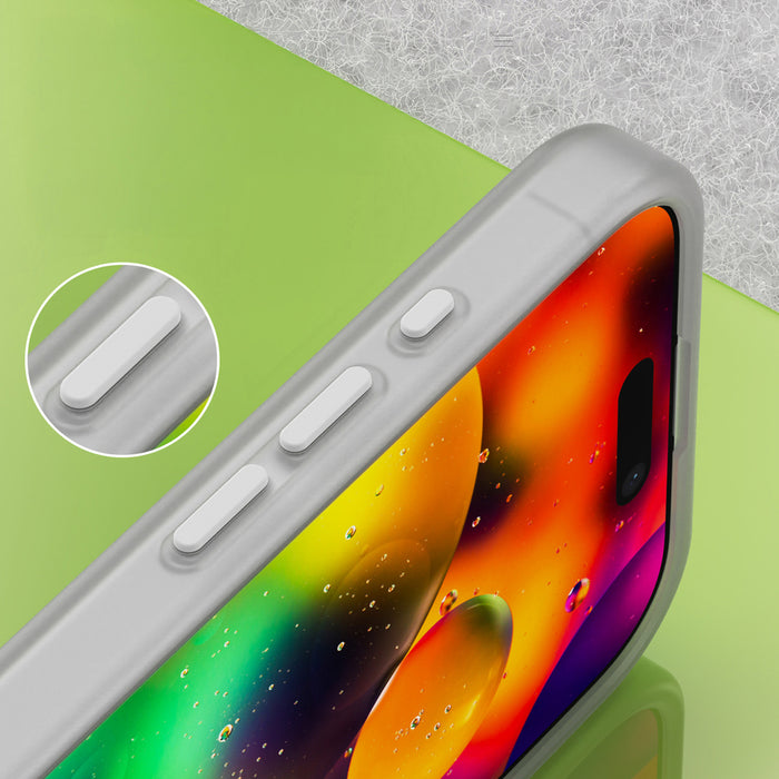 Magnetic Abrasive iPhone 17 Case Compatible with MagSafe - Matte White