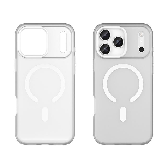 Magnetic Abrasive iPhone 17 Pro Case Compatible with MagSafe - Matte White