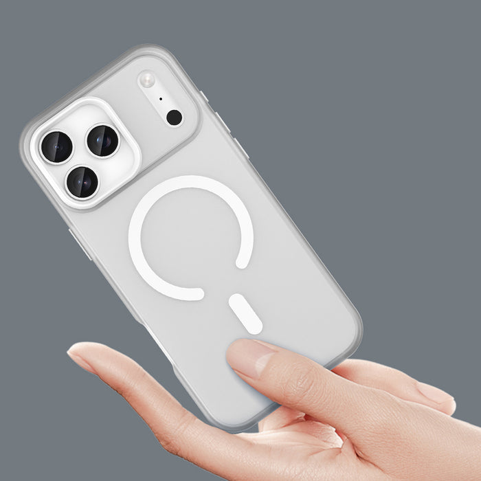 Magnetic Abrasive iPhone 17 Pro Case Compatible with MagSafe - Matte White