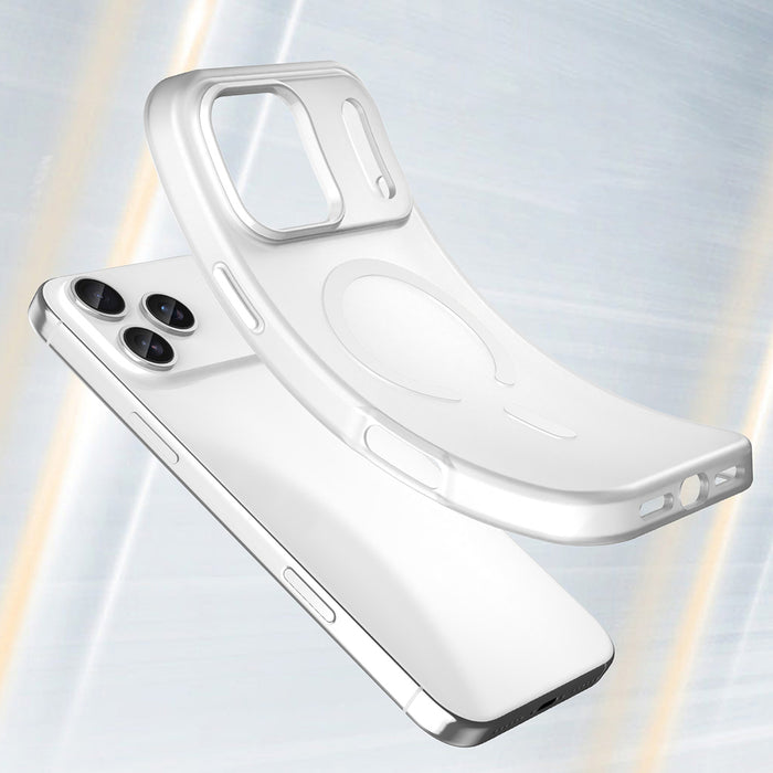 Magnetic Abrasive Case for iPhone 17 Pro Max Compatible with MagSafe - Matte White