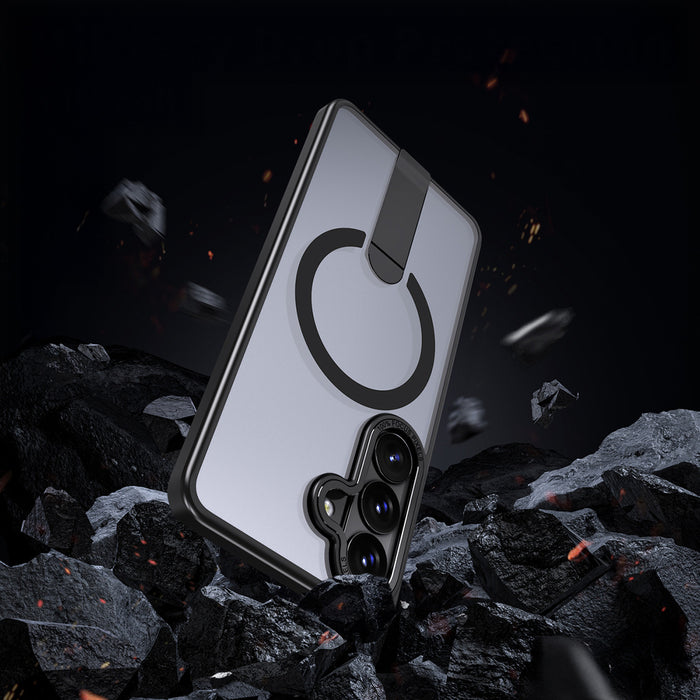 Hybrid Armor X Case for Samsung Galaxy S26 with Stand, Compatible with MagSafe - Black