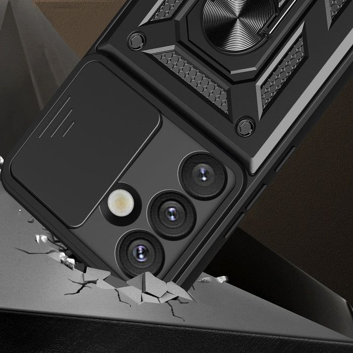 Hybrid Armor Camshield Case for Sasung Galaxy S26 - Black