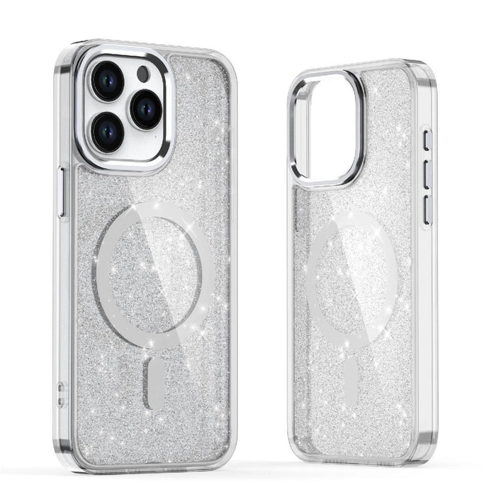Glitter Case for Samsung Galaxy S26, MagSafe Compatible - White