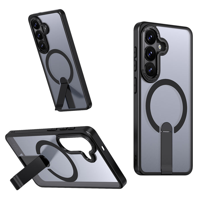 Hybrid Armor X Case for Samsung Galaxy A36 / A37 with Stand Compatible with MagSafe - Black