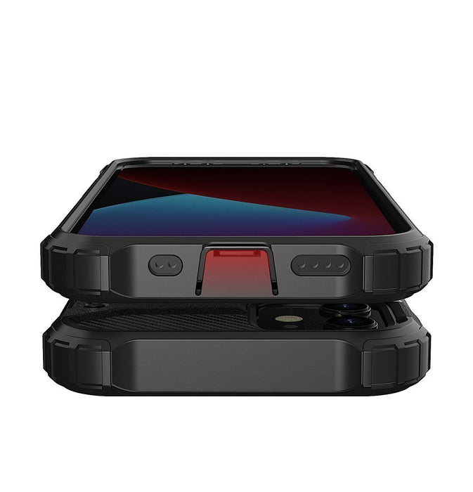 Hybrid Armor Case Tough Rugged Cover for iPhone 12 Pro Max black
