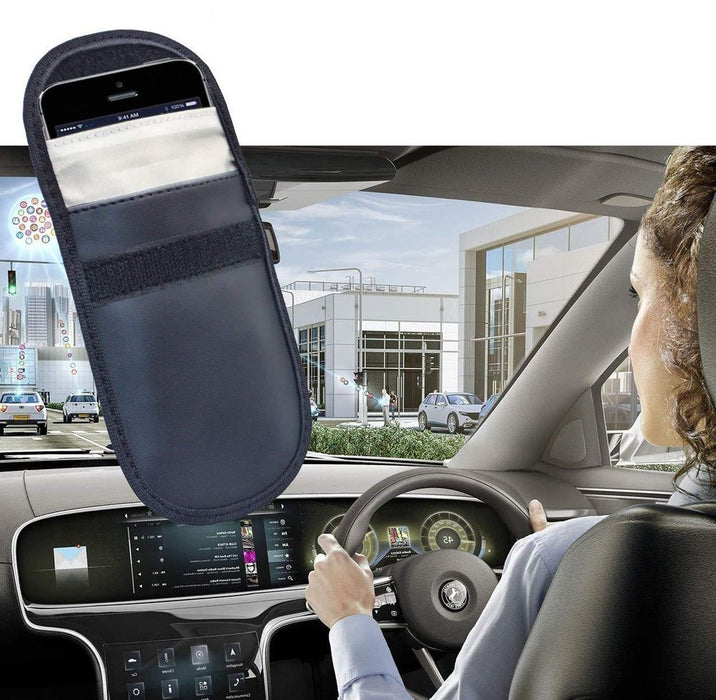 Anti-theft case for car keys blocking radio waves Keyless Faraday Box cover Faraday cage 14 cm with 10 cm black