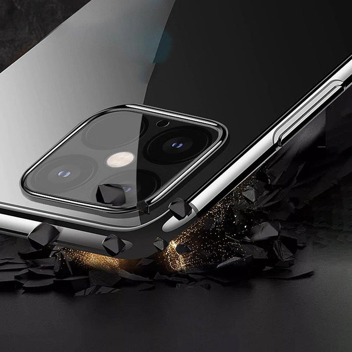 Clear Color Case Gel TPU Electroplating frame Cover for Xiaomi Mi 11 black