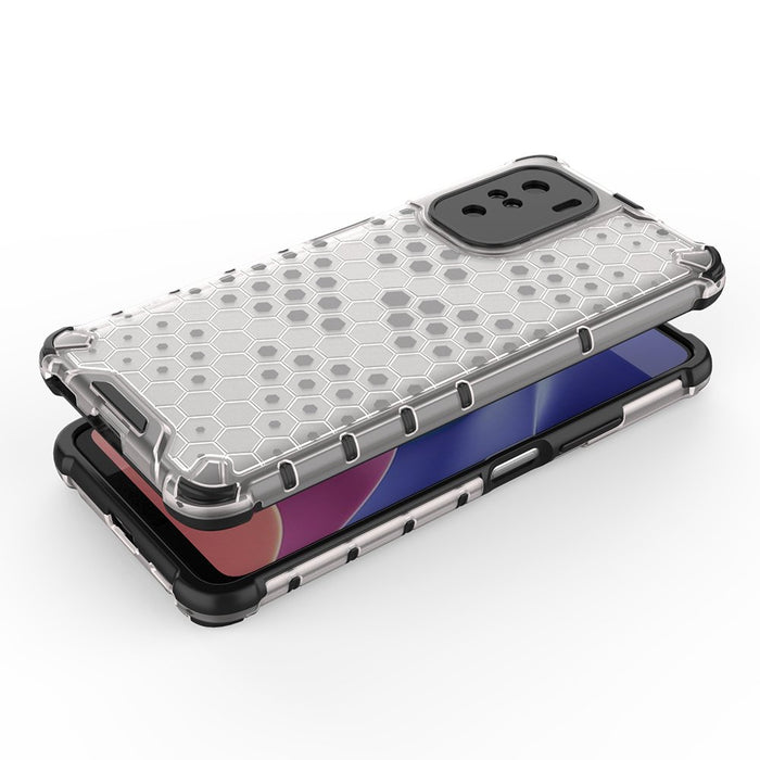Honeycomb Case armor cover with TPU Bumper for Xiaomi Redmi K40 Pro+ / K40 Pro / K40 / Poco F3 red
