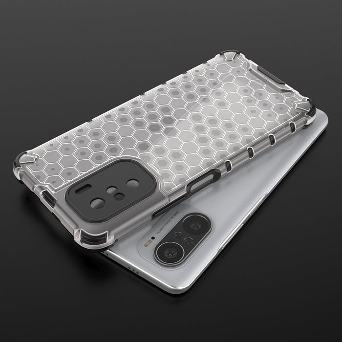 Honeycomb Case armor cover with TPU Bumper for Xiaomi Redmi K40 Pro+ / K40 Pro / K40 / Poco F3 red