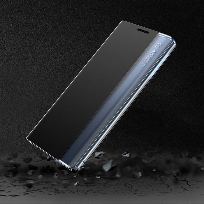 Sleep Case Bookcase Type Case with Smart Window for Xiaomi Redmi K40 Pro+ / K40 Pro / K40 / Poco F3 blue