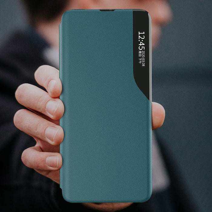 Eco Leather View Case Elegant Flip Cover Case with Stand Function Xiaomi Redmi K40 Pro + / K40 Pro / K40 / Poco F3 Orange