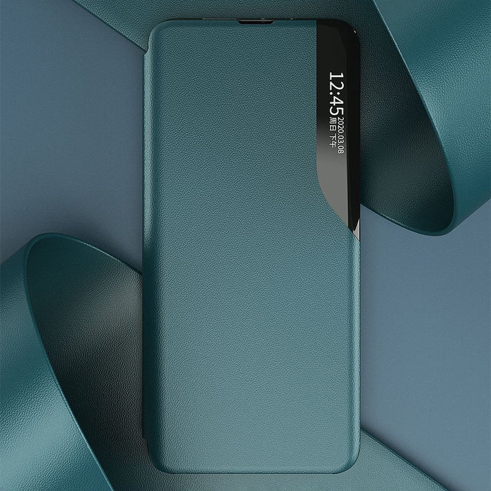 Eco Leather View Case Elegant Flip Cover Case with Stand Function Xiaomi Redmi K40 Pro + / K40 Pro / K40 / Poco F3 Red