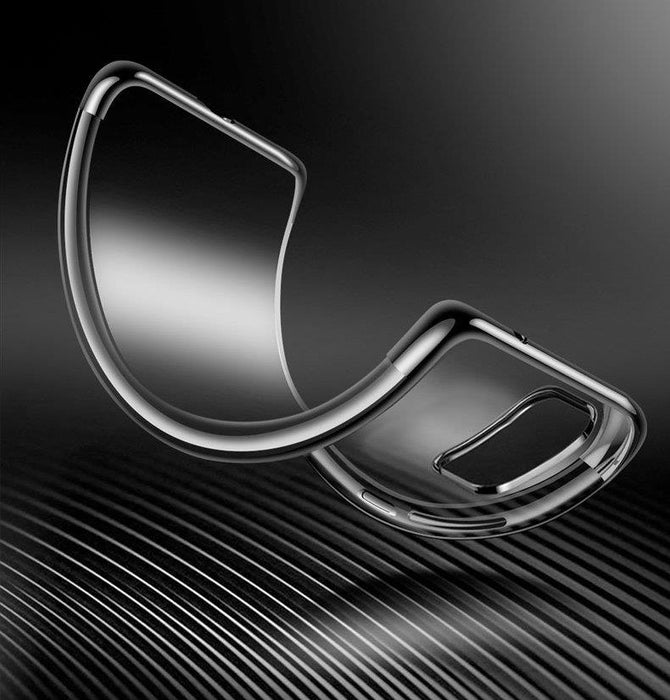 Clear Color Case Gel TPU Electroplating frame Cover for Samsung Galaxy A72 4G black