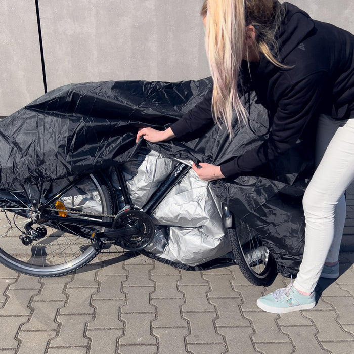 Waterproof grill cover, bicycle cover, bike cover, garden furniture cover, XXL cover, black