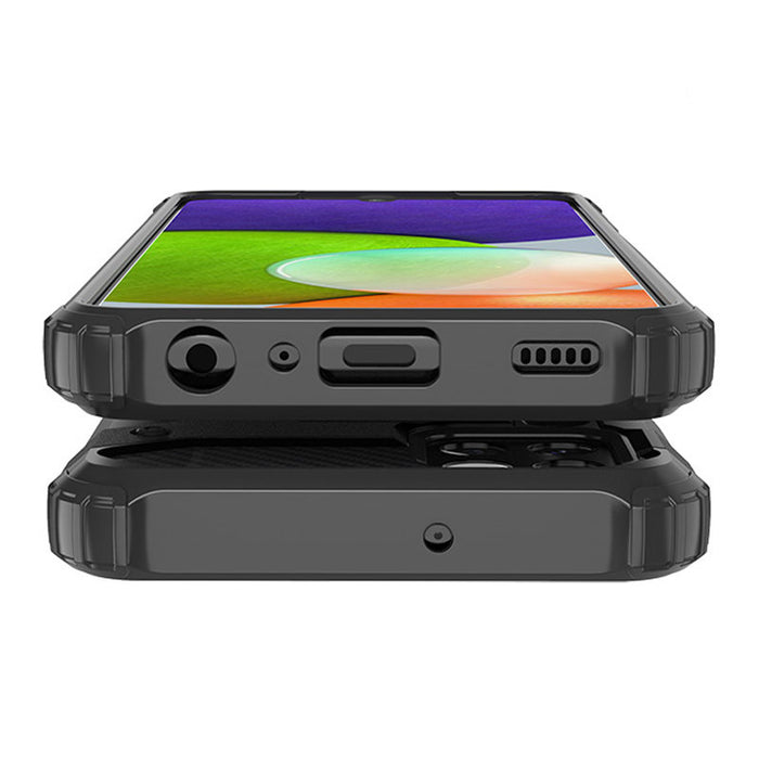 Hybrid Armor Case Tough Rugged Cover for Samsung Galaxy A22 4G blue